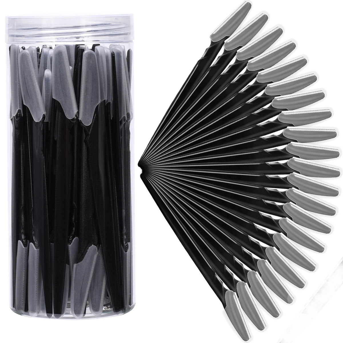 5/10/30/40pcsbrow Razor and Face Razor for Women and Men, Eyebrow Hair Trimmer and Shaver with Protective Cover,Safe